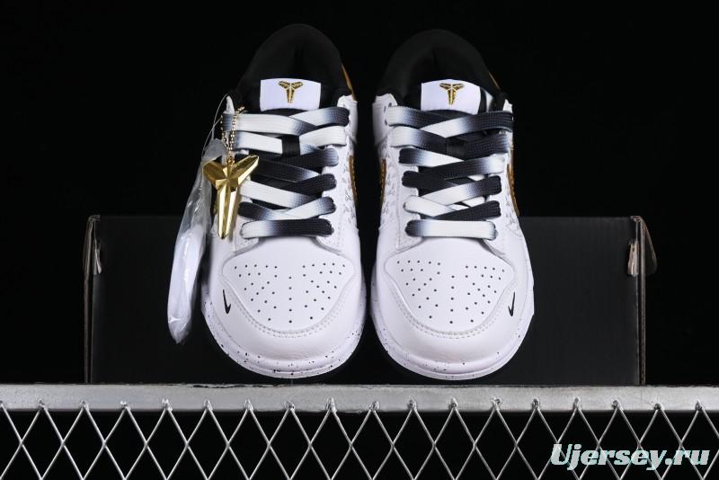 Nike SB Dunk Low Kobe Series - White Gold Anniversary High-End Custom Low-Top Casual Sneakers - FC1688-193