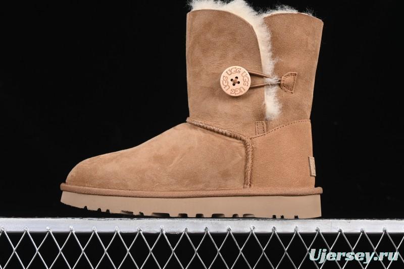 UGG Official Classic Button Sheepskin Snow Boots - 1016226 Chestnut