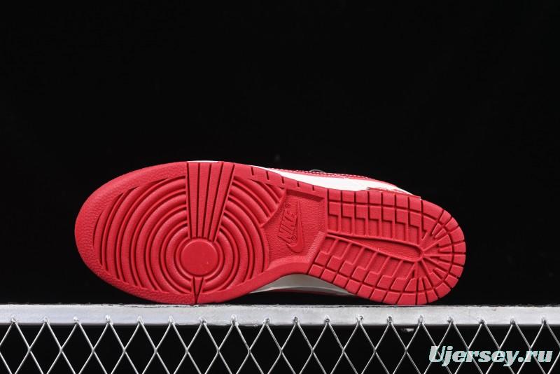 Nike SB Dunk Low Supreme Collaboration Year of the Snake Limited Edition Red Snake Print Anniversary Custom Low-Top Casual Sneakers - XS1086-015