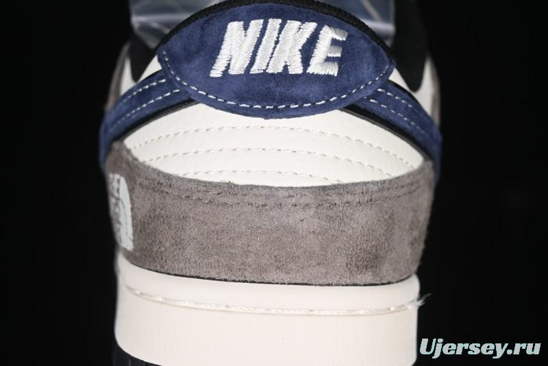 Nike SB Dunk Low The North Face Collaboration - Mysterious Grey Anniversary Edition Customized Low-Top Casual Skate Shoes - XS1086-006