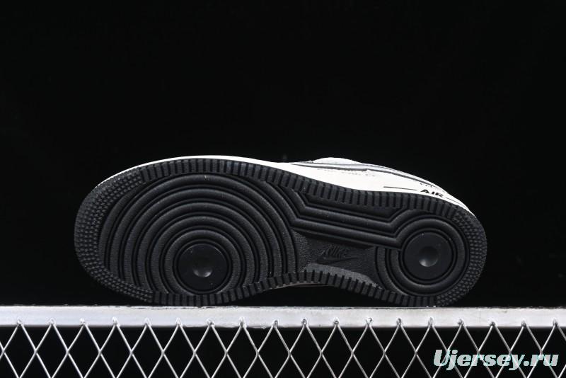 Nike Air Force 1'07 Low The North Face Collaboration - Grey Black Reflective Swoosh Casual Sneakers - DM6688-007