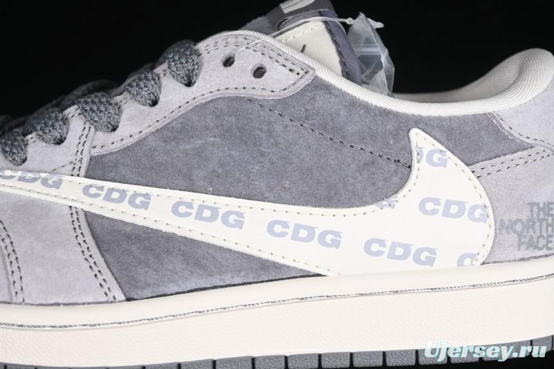 Nike Travis Scott x Fragment Design x Air Jordan 1 Low OG SP AJ1 Low Top Culture Casual Sneakers - XS3086-008