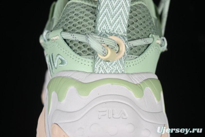 Fila Fusion Retro Mars Running Shoes with Lace-Up Design and Cushioned Sole - F12W422103FMB