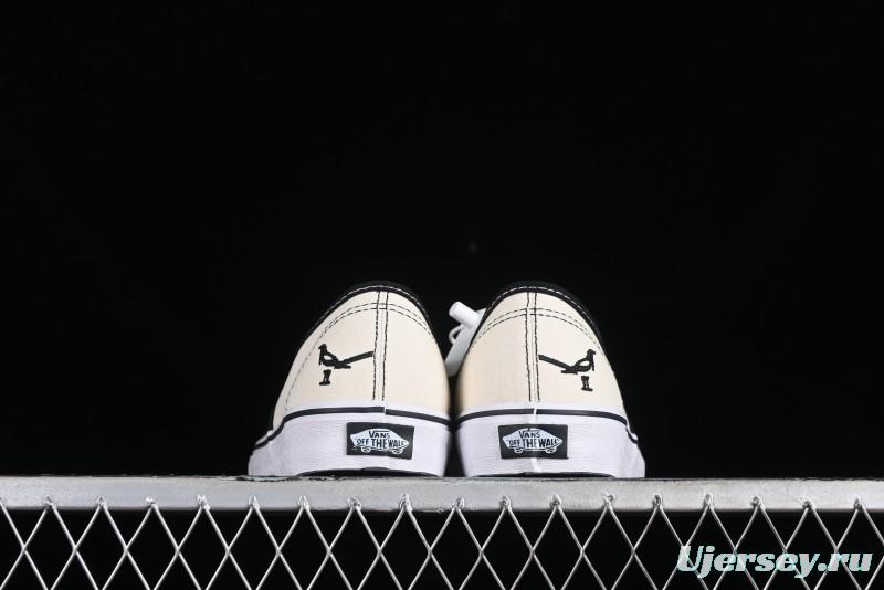 Vans Authentic Peace Dove Series Classic Canvas Patchwork Low-Top Skate Shoes - VN0009VBPB