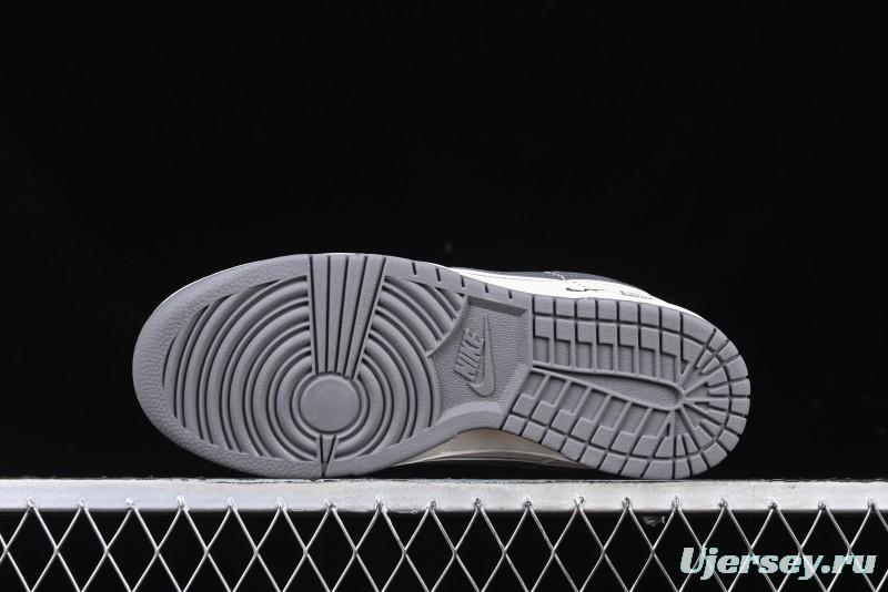 Nike SB Dunk Low Supreme Anniversary Customized Casual Skate Shoes with Double Mini Swoosh - XX3168-303