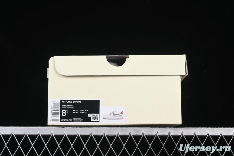 Nike Air Force 1 '07 Low Supreme Casual Sneakers with Full-Length Air Cushion - BB7518-020