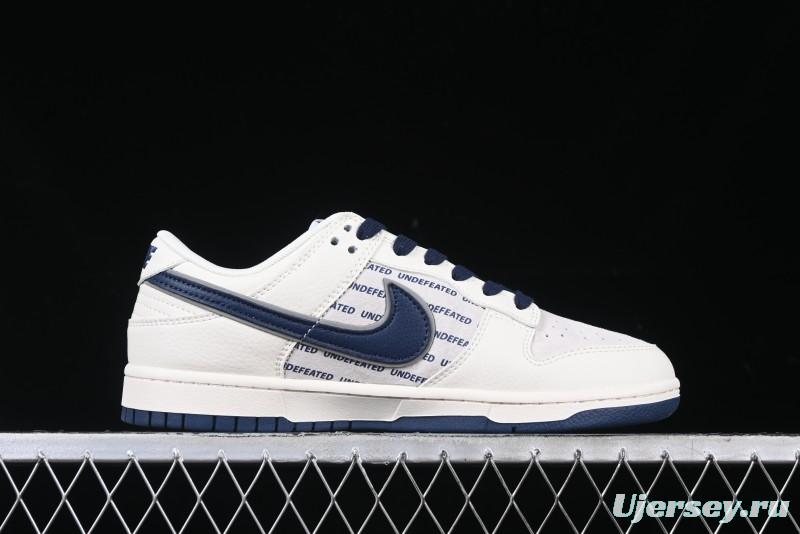 Nike SB Dunk Low UN Collaboration - Dark Blue Anniversary High-End Custom Low-Top Casual Sneakers - XX2026-666