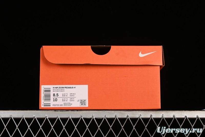 Nike Air Zoom Pegasus 41 Breathable Lightweight Running Shoes with Cushioning - FD2723-102
