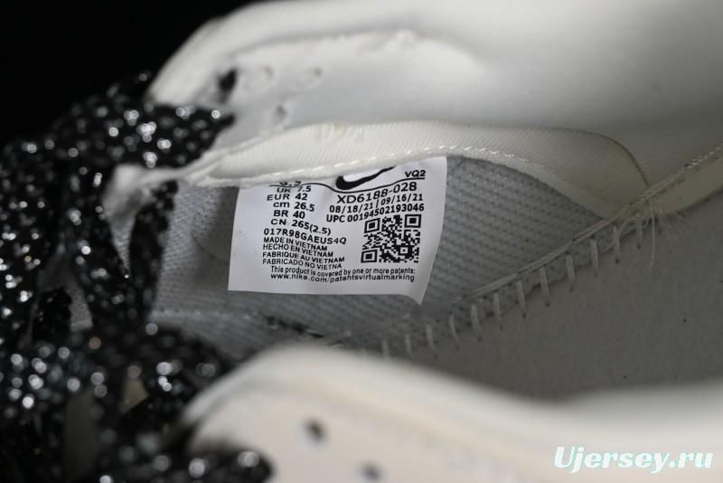 Nike SB Dunk Low Lightning Collaboration - Off White Black Colorway with Mini Swoosh Anniversary Custom Edition Low Top Casual Skate Shoes - XD1688-028