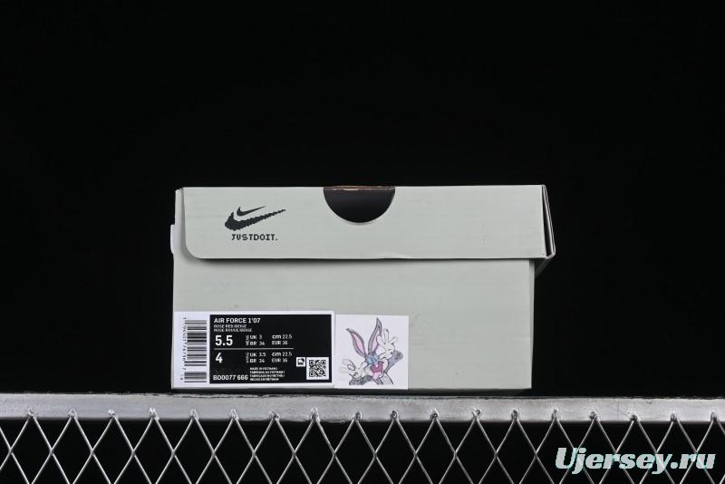 Nike Air Force 1 '07 Low Bugs Bunny Custom Casual Sneakers - BD7700-666