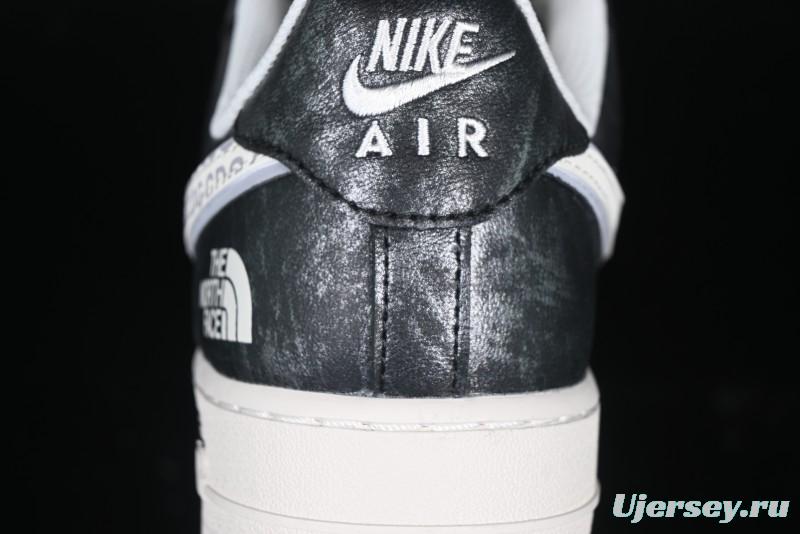Nike Air Force 1 '07 Low The North Face Collaboration - Leather Graffiti Casual Sneakers - DM6688-008