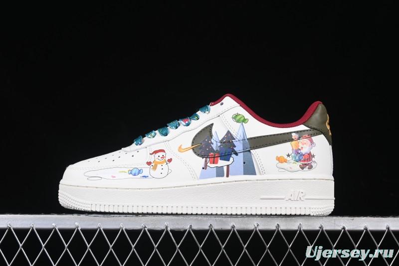 Nike Air Force 1 '07 Low Custom Christmas Party Casual Sneakers - DM0970-132