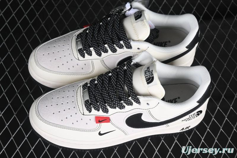 Nike Air Force 1'07 Low The North Face Collaboration Beige Black Red Label Casual Sneakers - BB7518-010