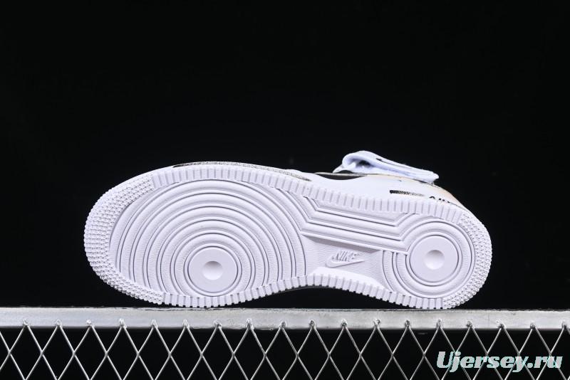 Nike Air Force 1 '07 Mid Broken Hook Spray Paint Anime Theme Casual Sneakers - ZH0316-058