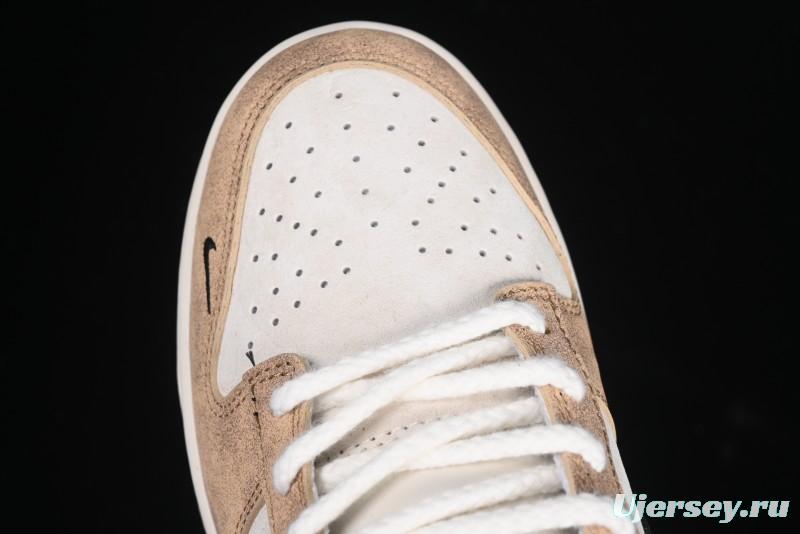 Nike SB Dunk Low Year of the Snake Wheat Black Swoosh Anniversary Custom Low-Top Casual Skate Shoes - YX5066-267