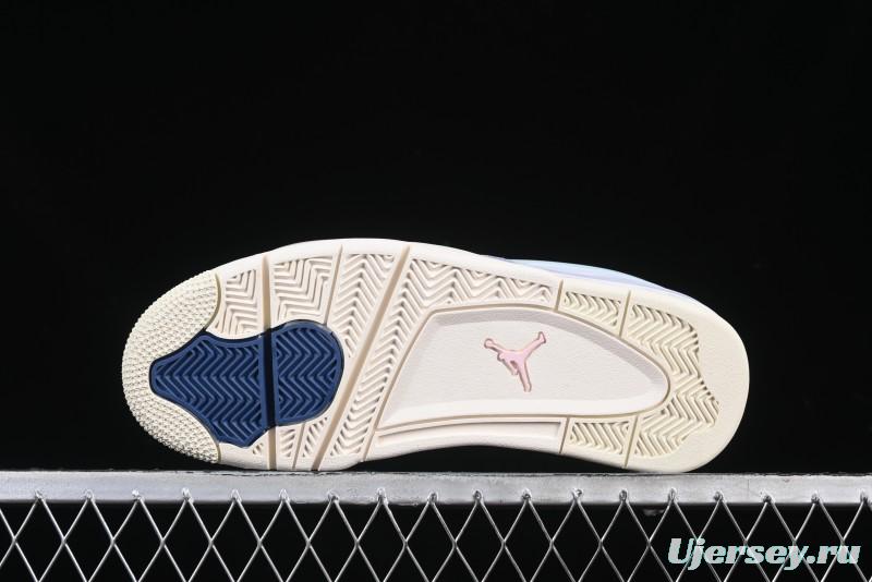 Nike Air Jordan 4 Remastered Retro Sneakers in Sky Blue - FQ7939-101