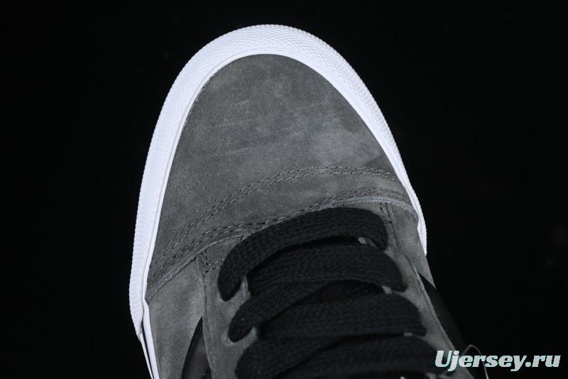 Vans Knu Skool Low-Top Retro Casual Vulcanized Sneakers in Grey Black - VN0009QCBDS