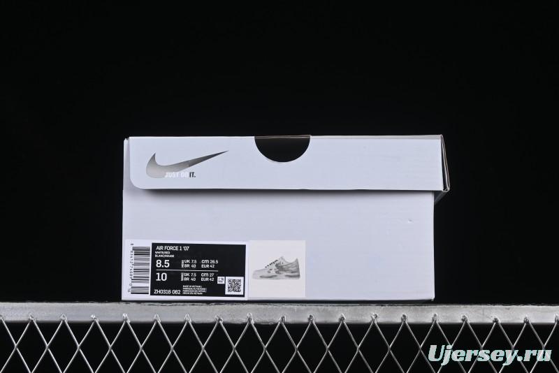 Nike Air Force 1 '07 Low Casual Sneakers with Chinese Ink Painting Design - ZH0316-062