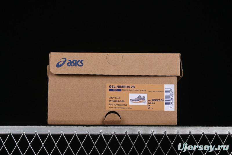 Asics Gel-Nimbus 26 Retro Breathable Casual Shoes Cushioned Men's Durable Running Shoes - 1011B794-020