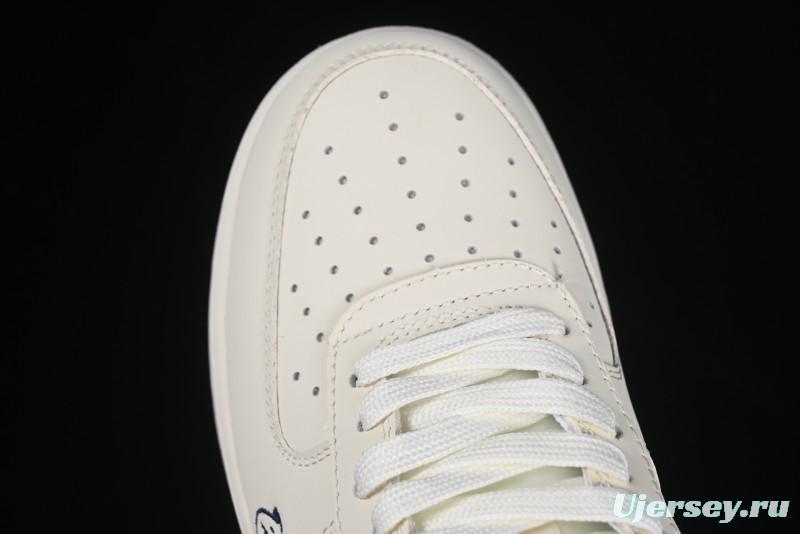 Nike Air Force 1 '07 Low Stussy Supreme Collaboration Checkerboard Beige Low-Top Casual Sneakers - DF0188-037