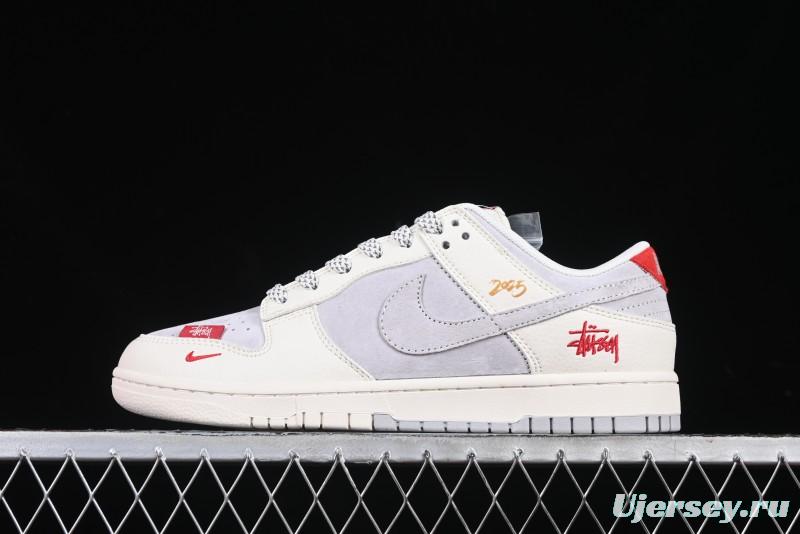 Nike SB Dunk Low Stussy Collaboration Anniversary Custom Low-Top Casual Sneakers - FC1688-206