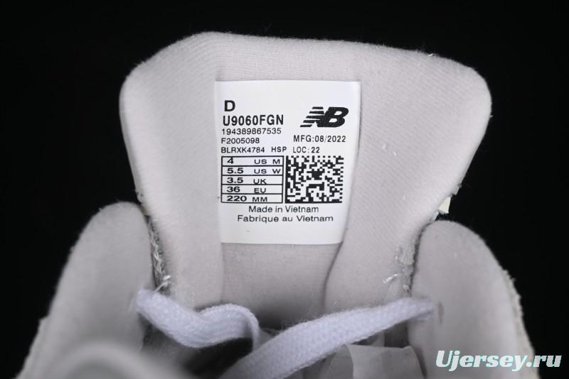 New Balance NB9060 Series Retro Casual Running Shoes with ABZORB Cushioning - U9060FGN