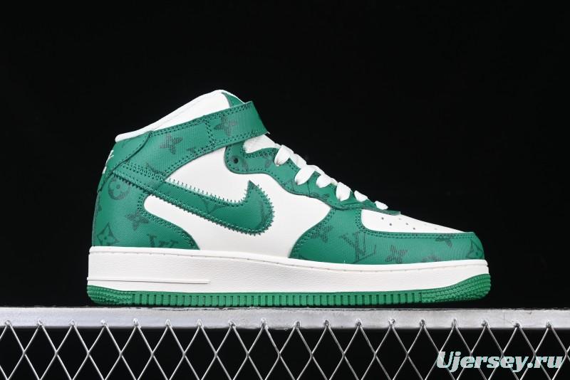 Nike Air Force 1 '07 Mid Casual Sneakers in Green - LL0222-002