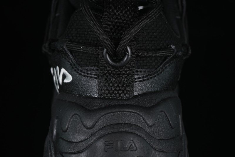 Fila Fusion Retro Mars Running Shoes with Lace-Up Design and Cushioned Sole - F12W422103FBK