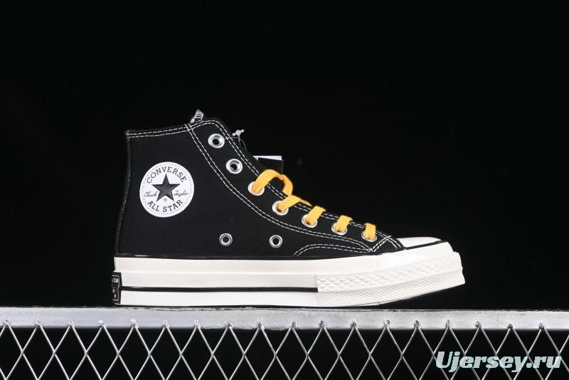 Converse Chuck 1970s High-Top Casual Canvas Sneakers with Classic Graffiti Limited Edition Three-Star Logo - 162050C