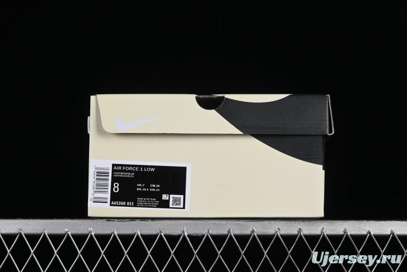 Nike Vlone x Air Force 1 '07 Low Collaboration Light Blue Casual Sneakers - AA5360-011