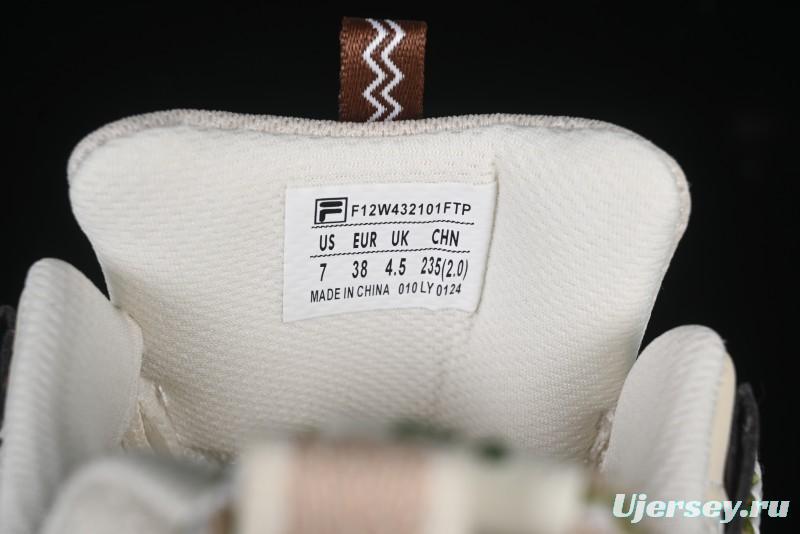 Fila Fusion Retro Mars Running Shoes with Lace-Up Design and Cushioned EVA Midsole - F12W432101FTP