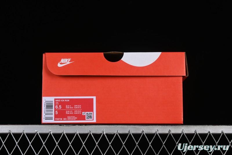 Nike Runtekk V2K Retro Low-Top Running Shoes with Cushlon Midsole and Anti-Slip Design - FD0736-001