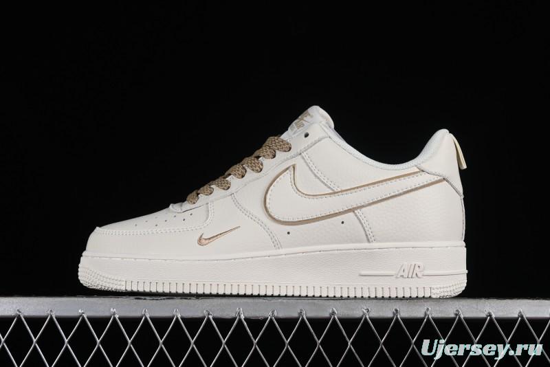 Nike Air Force 1 '07 Low Classic Khaki Mini Swoosh Starry Sky Low-Top Casual Sneakers - MJ0319-027