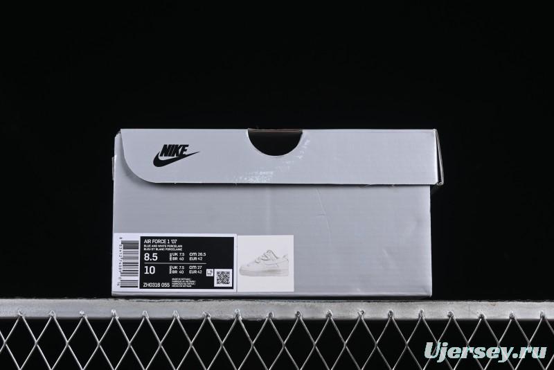 Nike Air Force 1 '07 Low Thermochromic Blue and White China Style Casual Sneakers - ZH0316-055