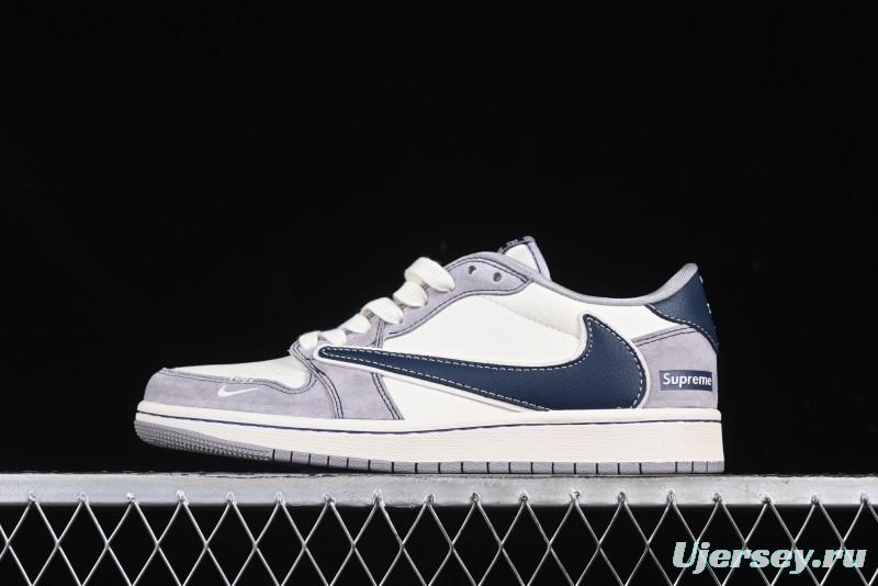 Nike Travis Scott x Fragment Design x Air Jordan 1 Low OG SP AJ1 Supreme Collaboration Sneakers - DM9288-006