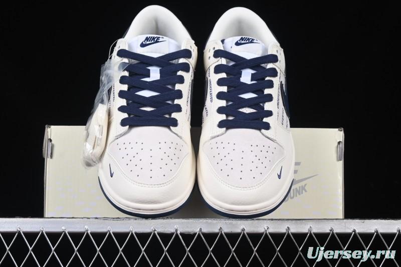 Nike SB Dunk Low UN Collaboration - Dark Blue Anniversary High-End Custom Low-Top Casual Sneakers - XX2026-666