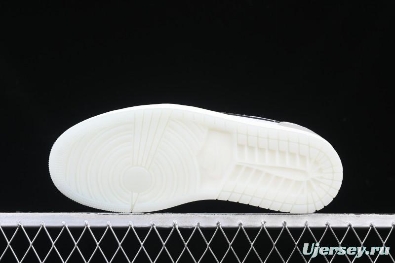 Nike Air Jordan 1 Low OG CNY AJ1 Snake Year Limited Silver Snake Low-Top Retro Basketball Shoes - HF3144-100