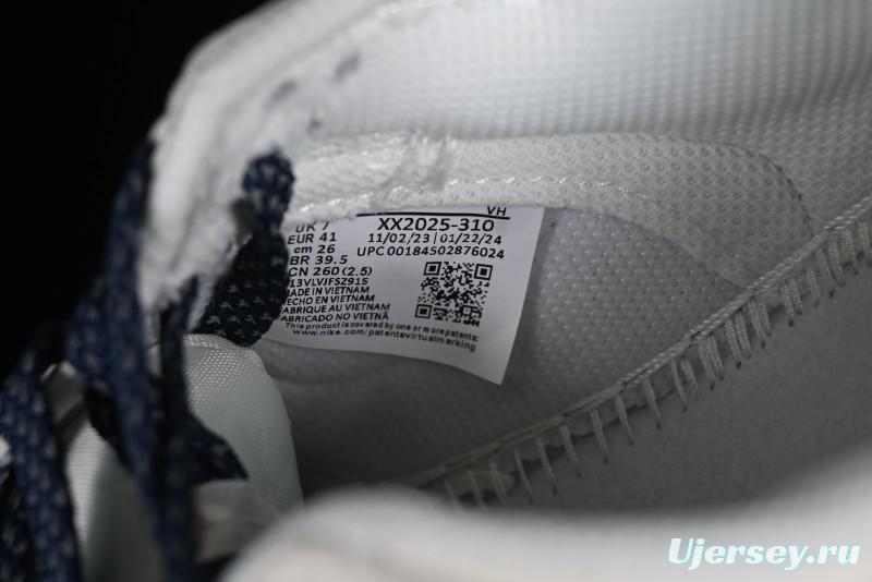 Nike Supreme x SB Dunk Low Balenciaga Collaboration - Off White Blue Canvas Anniversary High-End Custom Low-Top Casual Sneakers - XX2025-310