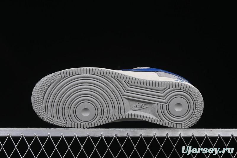Nike Air Force 1 '07 Low The North Face Collaboration Grey Blue Swoosh Casual Shoes - XZ6188-745