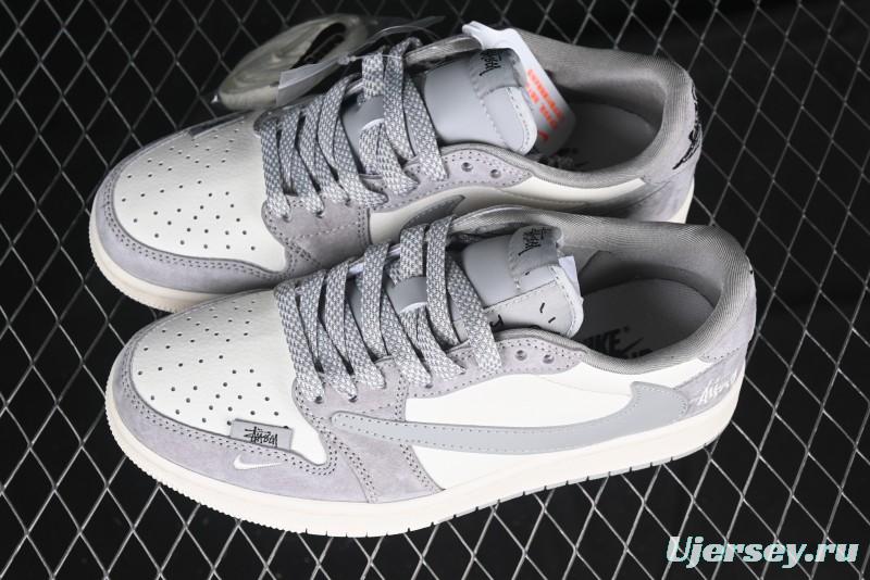 Nike Travis Scott x Fragment Design x Air Jordan 1 Low OG SP AJ1 Retro Sneakers - SJ2068-132