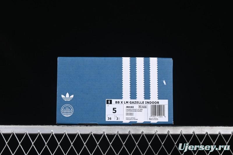 Adidas Gazelle Indoor JR0182 Bad Bunny x Lionel Messi Retro Low-Top Sneakers - JR0182