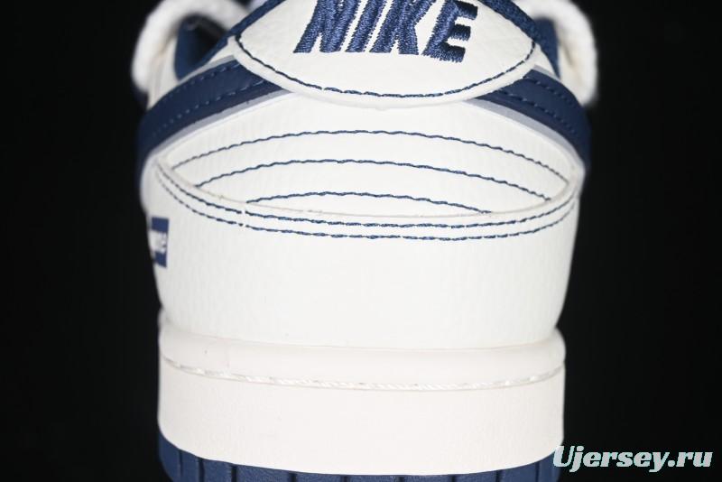 Nike SB Dunk Low Supreme Collaboration - Light Blue Mini Swoosh Anniversary Customized Low-Top Casual Skate Shoes - XX2025-568