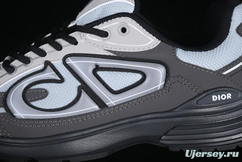 Dior B30 Sneakers with Reflective CD30 Logo and Lightweight Rubber Sole - CD30