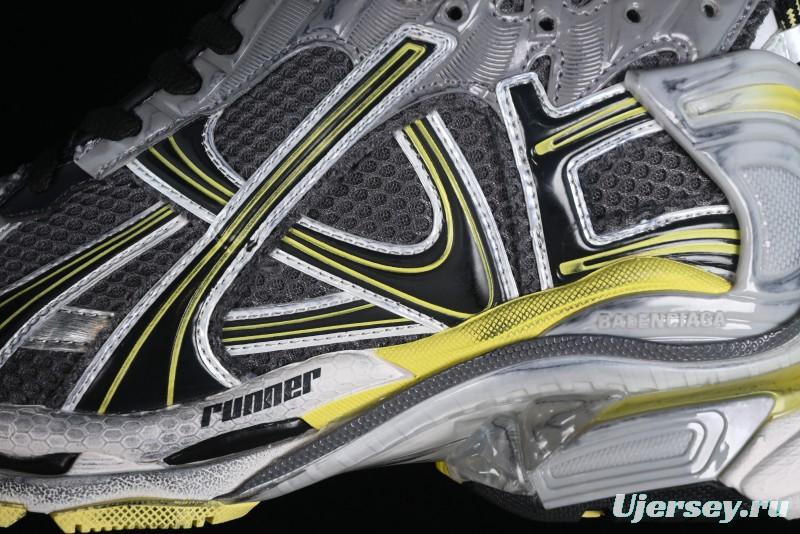 Balenciaga Runner Kith Four Color Retro Casual Sneakers - W3RMU1279