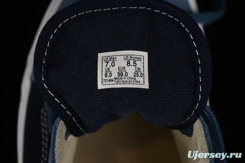 Vans Sk8-Mid Reissue 83 High-End Blue Suede Retro Skate Shoes - VN000CQDDWR