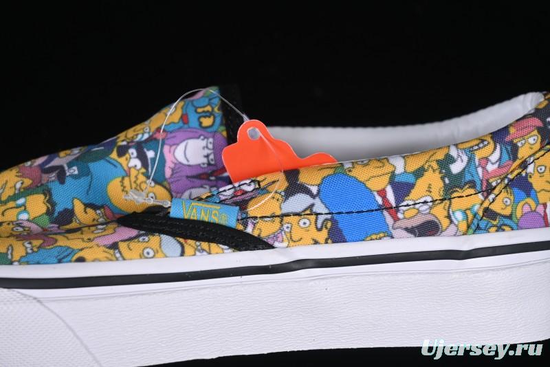 Vans Slip-on Pro Simpson Family All Over Print Low Top Skate Shoes - VN0A3WMD1TJ