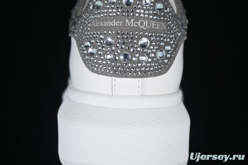Alexander McQueen Oversized Sneakers with White Rhinestones - D.E5