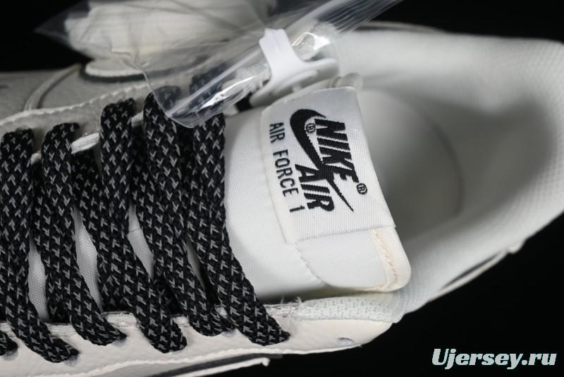 Nike Air Force 1 '07 Low Classic Black Mini Swoosh Starry Sky Casual Sneakers - MJ0319-021