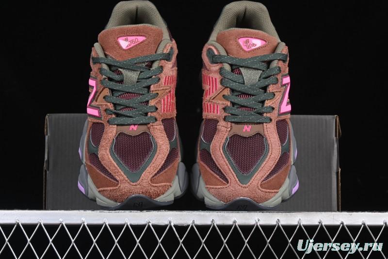 New Balance 9060 Retro Casual Running Shoes with ABZORB Cushioning Technology - U9060BUR