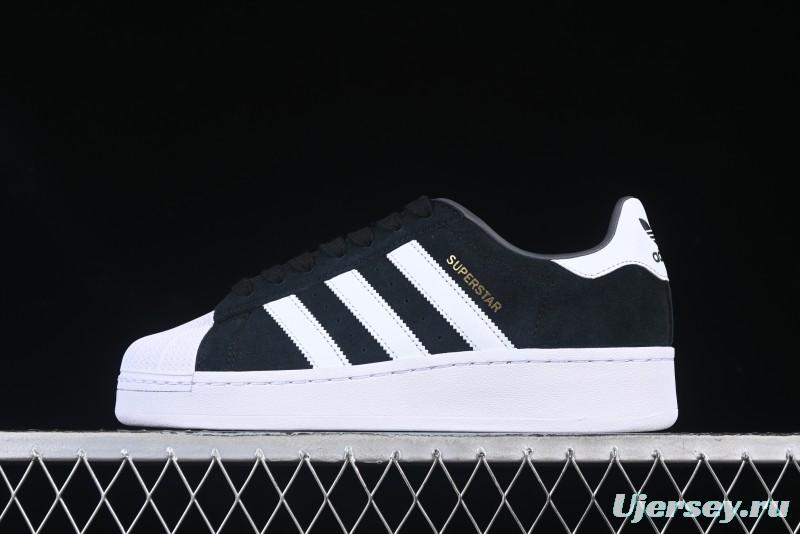 Adidas Originals Superstar XLG Casual Sneakers with Gold Logo Shell Toe and Thick Sole - ID4657
